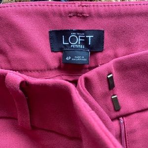 Pink loft Capri pants